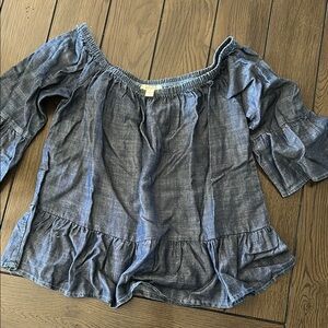 Women's Off-Shoulder Denim Top